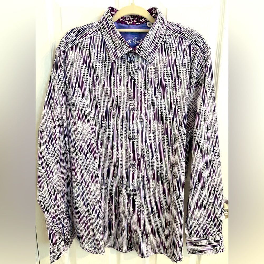 ROBERT GRAHAM MEN’S BUTTON DOWN SHIRT XXL